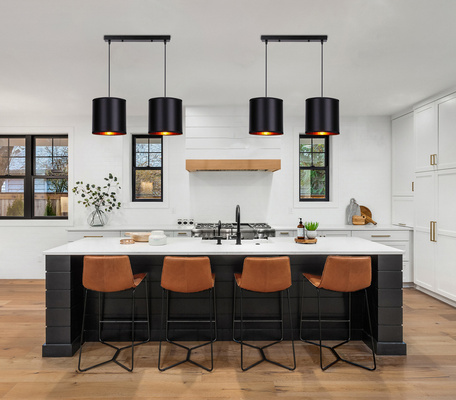 Hanging lamp black 2xE27 Candida 32-00712