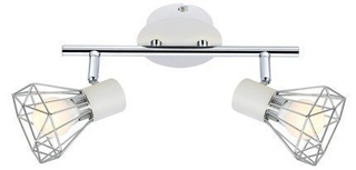 Wand-/Deckenleuchte chrom/weiß 2xE14 Verve 92-61348