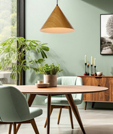 DUNCA HANGING LAMP 32CM E27 LIGHT OAK LIGHT LAMPSHADE