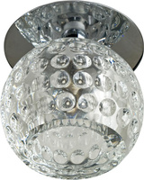 plafoniera candellux sk-20 ch g4 capac cromat tavan. sferă de cristal solid 20w g4
