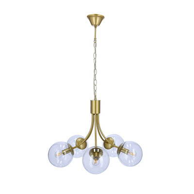 Gold chandelier 5xE14 60cm Dani 35-79275