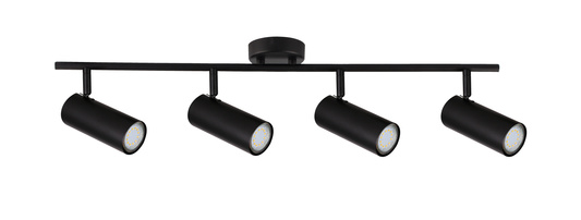 Lampa czarna ścienna/sufitowa spot 4x15W Colly 94-01641