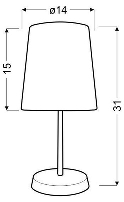 Tischleuchte blau 40W Gala 41-98545