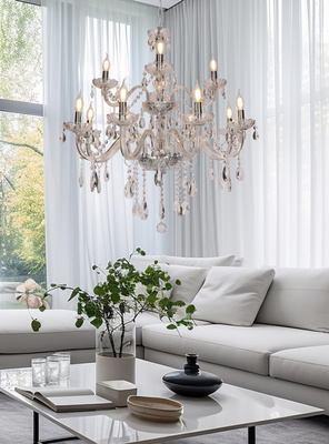 Cristallo lampa wisząca chromowy 12x40W E14 transparentny 30-30375