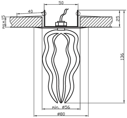 sk-15 PLAFONNIER G4 2264603