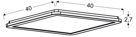 Candellux Nexit 10-66848 lamp Plafond 24W Led Ip44