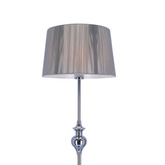 Floor lamp silver thread lampshade 1xE27 Gillenia 51-11947