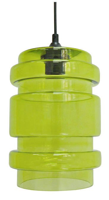 Plafonnier suspendu verre vert 60W E27 Decorado Candellux 31-36650-Z