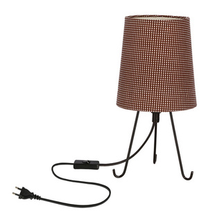 Smally lampa stołowa czarny 1x40 E14 abażur parilla brązowy