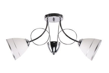 Elotte Lampa Sufitowa 2X40W E27 Biały