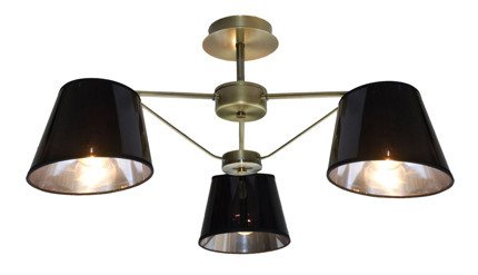 Lampa sufitowa czarna/patynowa Cortez 33-54982