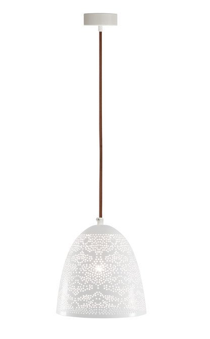 Lampa sufitowa wisząca 1X60W E27 ażurowy biały BENE 31-70340