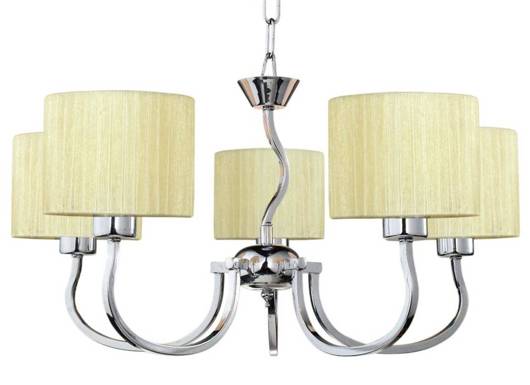 LAMPA SUFITOWA CANDELLUX WYPRZEDAŻ 35-12524 FLORENCE ZWIS 5X60W E27 KREMOWY