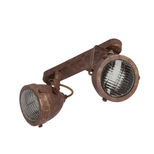 Lampa ścienna listwa 2xGU10 rdzawy FRODO 92-71071