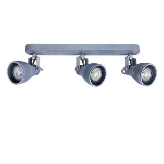 Lampa ścienna listwa 3X40W GU10 szary mat ASH 93-64301