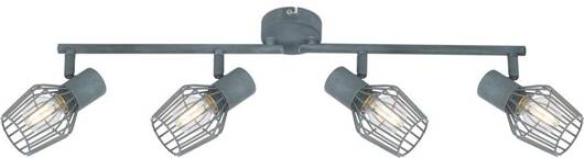 Lampa ścienna sufitowa listwa 4X40W E14 szary VIKING 94-68033