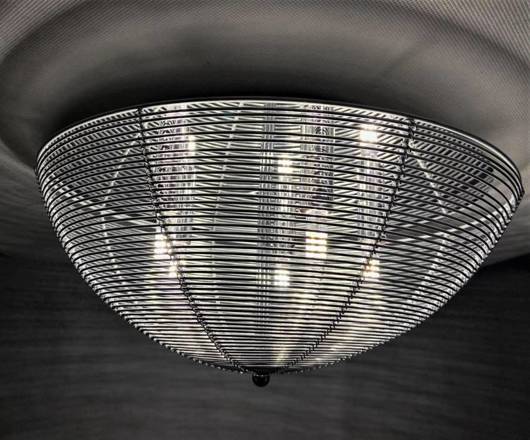 Plafon srebrny okrągły lampa sufitowa 5xG9 Ceiling 98-11640