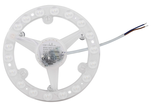 Panou LED 18W LED 19CM 6500K rozeta alb rece pentru plafon Merc02 Candellux 2105748