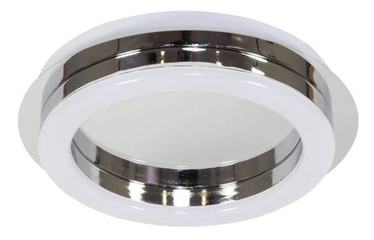 Plafoniera LED cromata rotunda 12W Pemonte 98-44976