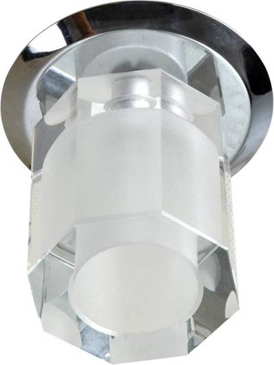 Plafoniera poligonală cristal crom G4 20W SK-25 Candellux 2286634