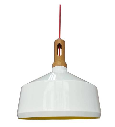 Plafoniera suspendata candellux robinson 31-37688 e27 alb/galben interior